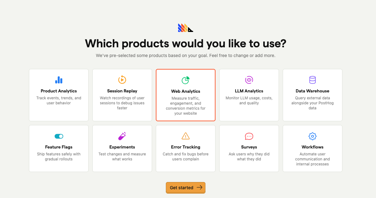 Select Web Analytics only